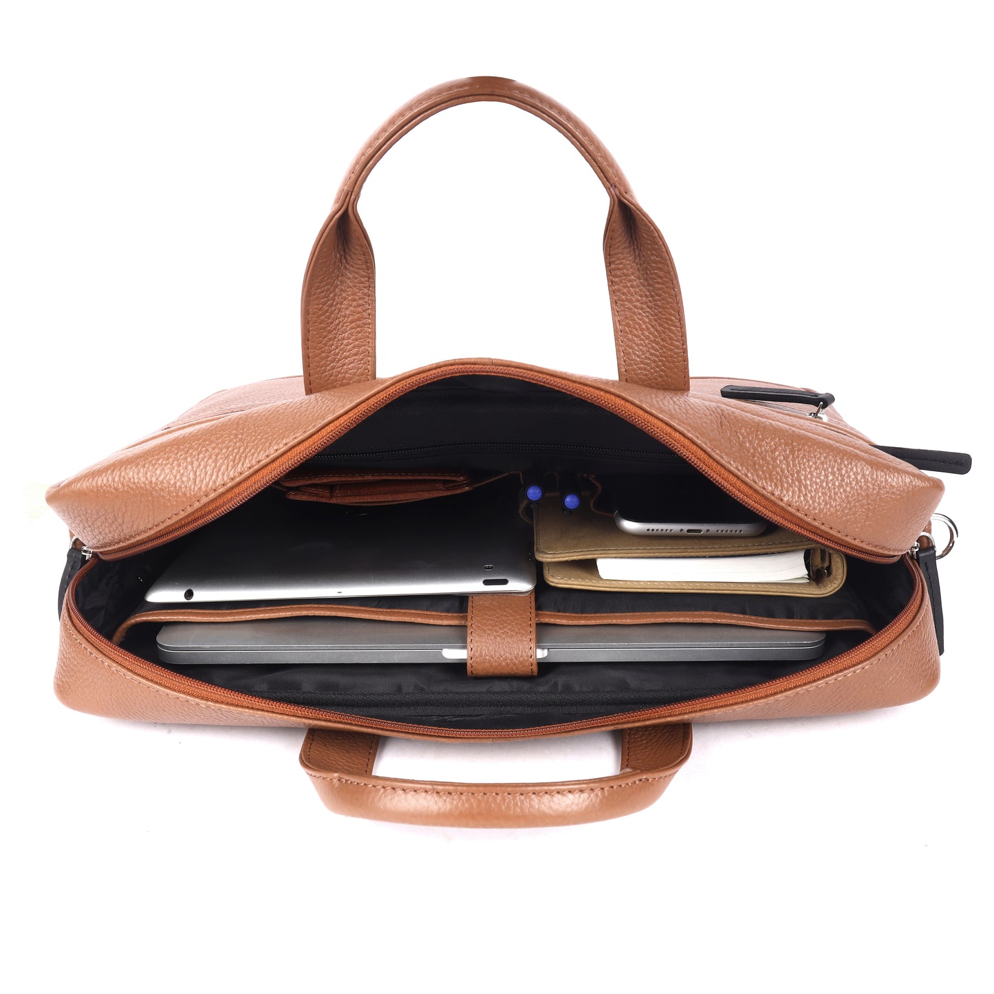 William Leather Laptop Bag - LEATHERICIAN