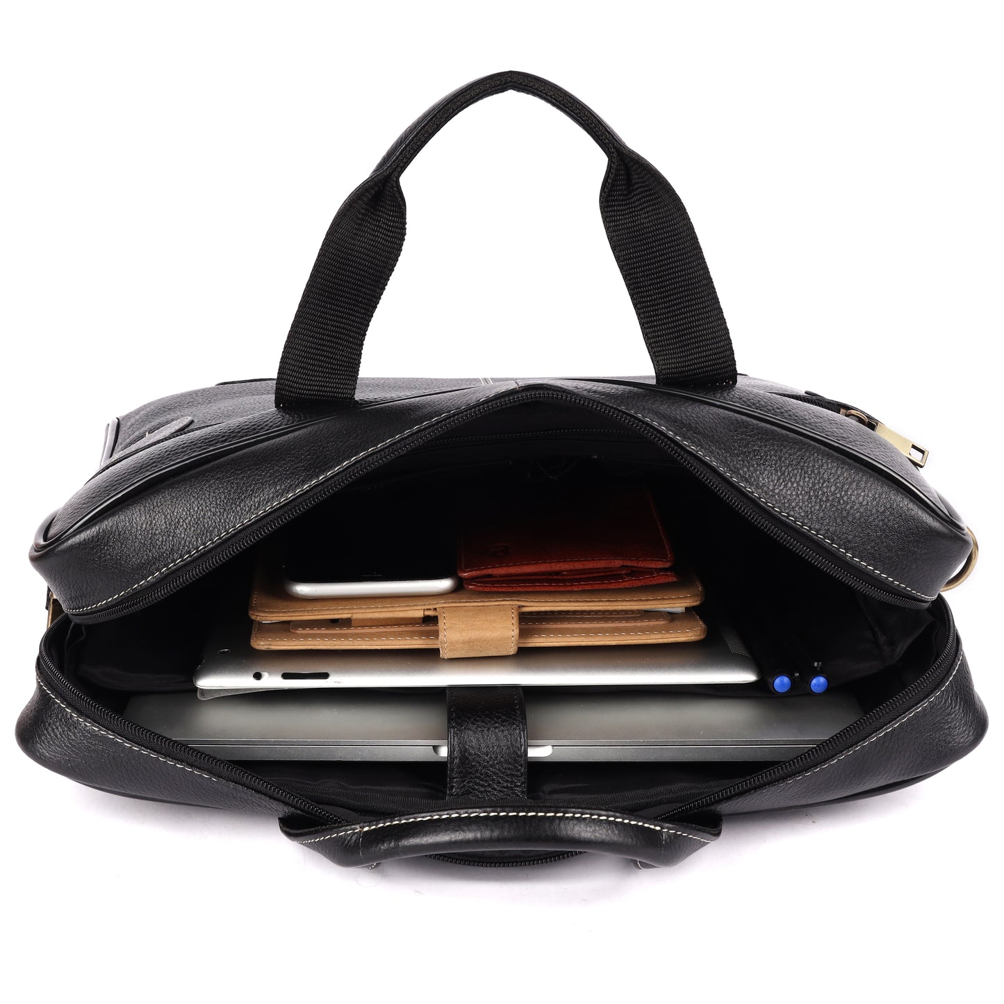 Walter Leather Laptop Bag - LEATHERICIAN