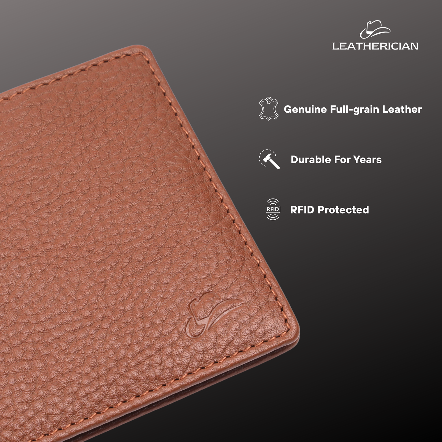 Billfold Sleek Leather Wallet