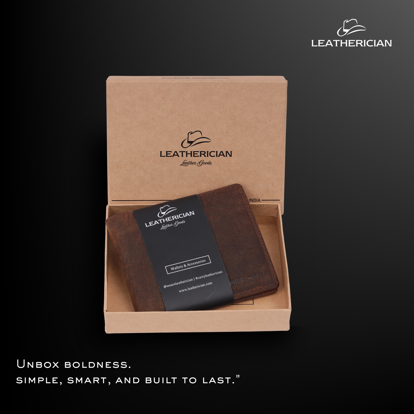 Billfold Sleek Leather Wallet