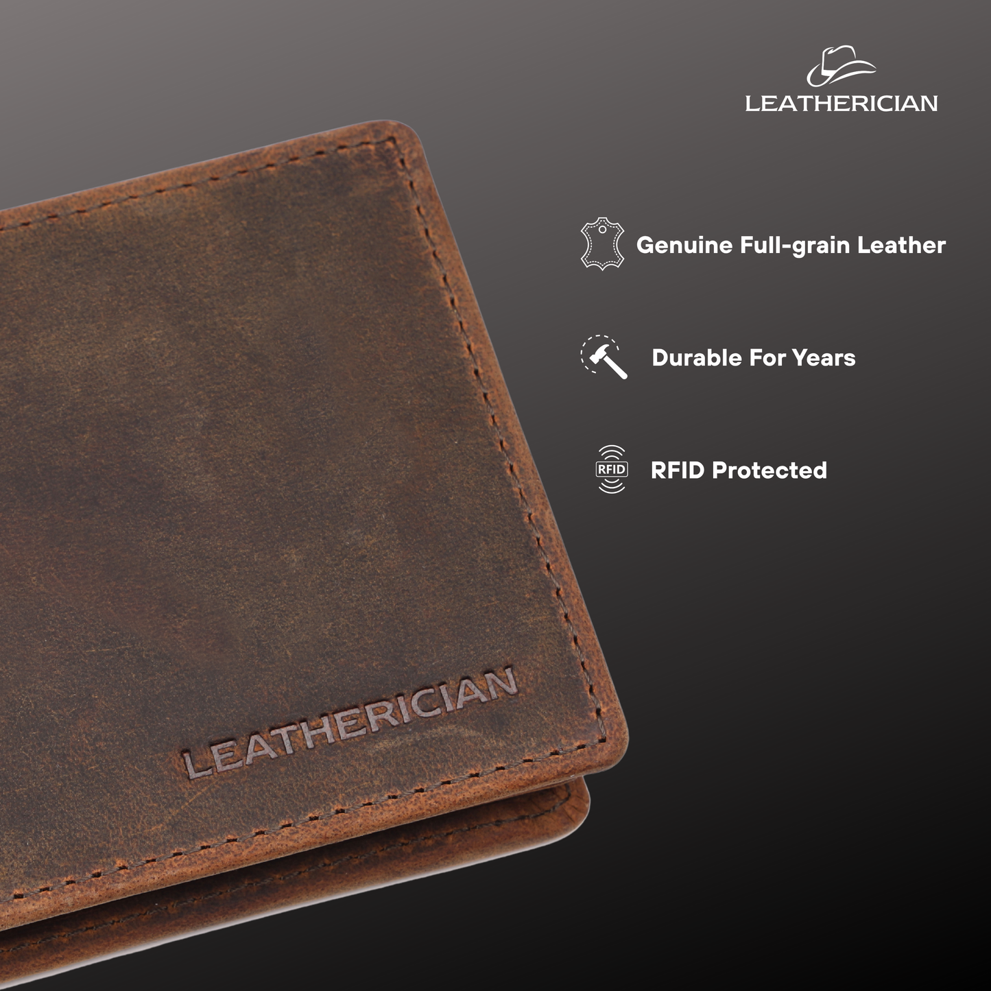 Billfold Sleek Leather Wallet