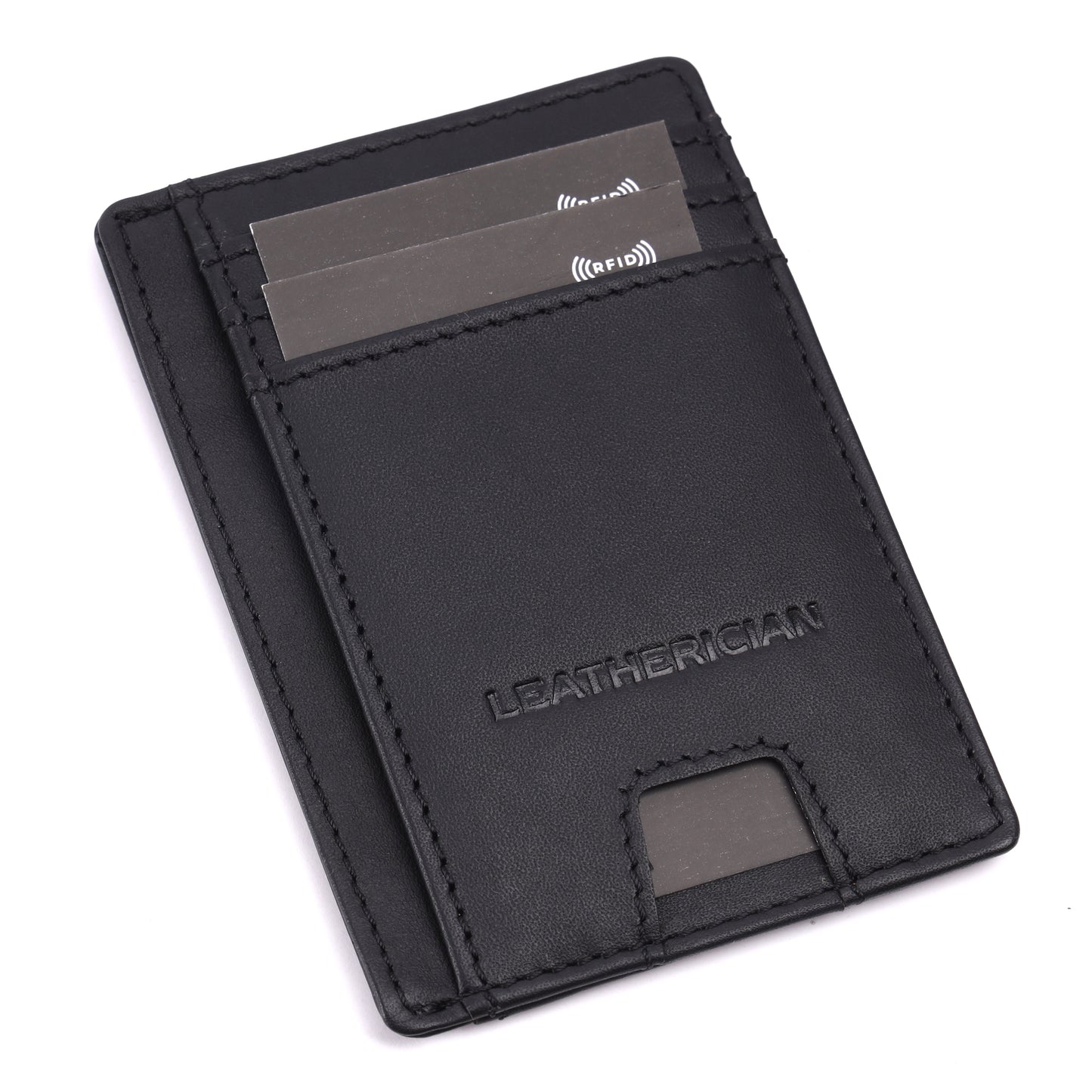 Minimalist Leather Cardholder Wallet - LEATHERICIAN