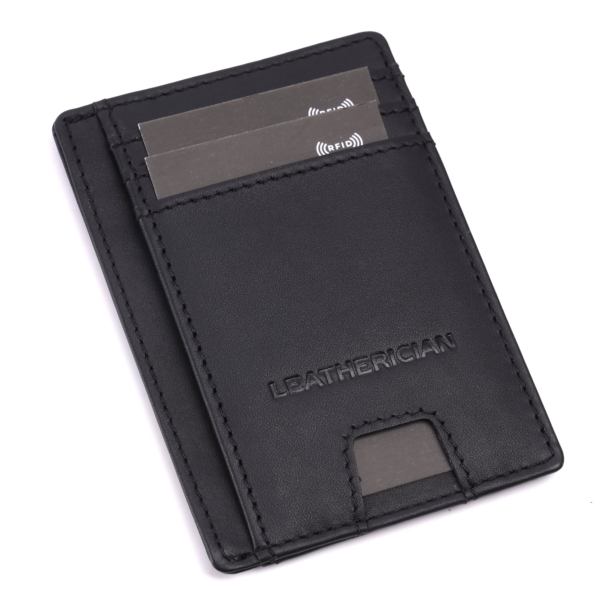 Minimalist Leather Cardholder Wallet - LEATHERICIAN