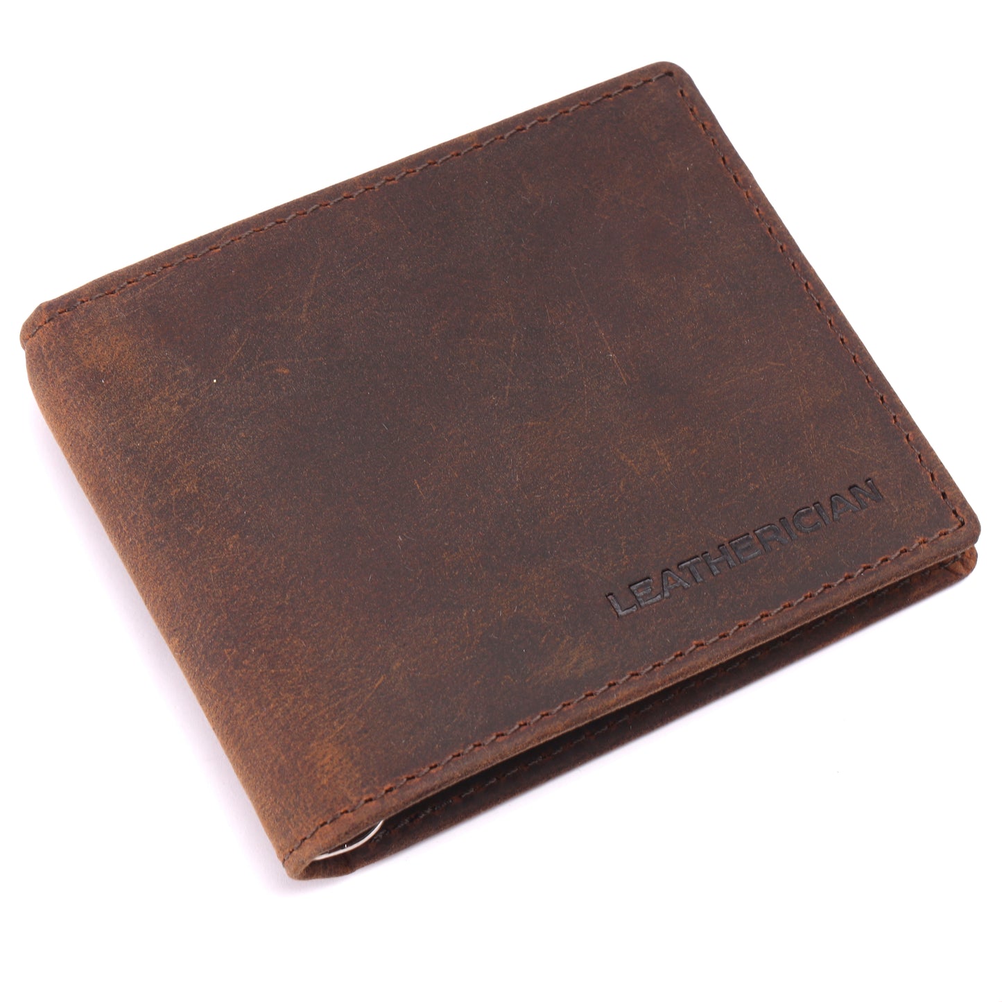 Bifold Money Clip Wallet - LEATHERICIAN