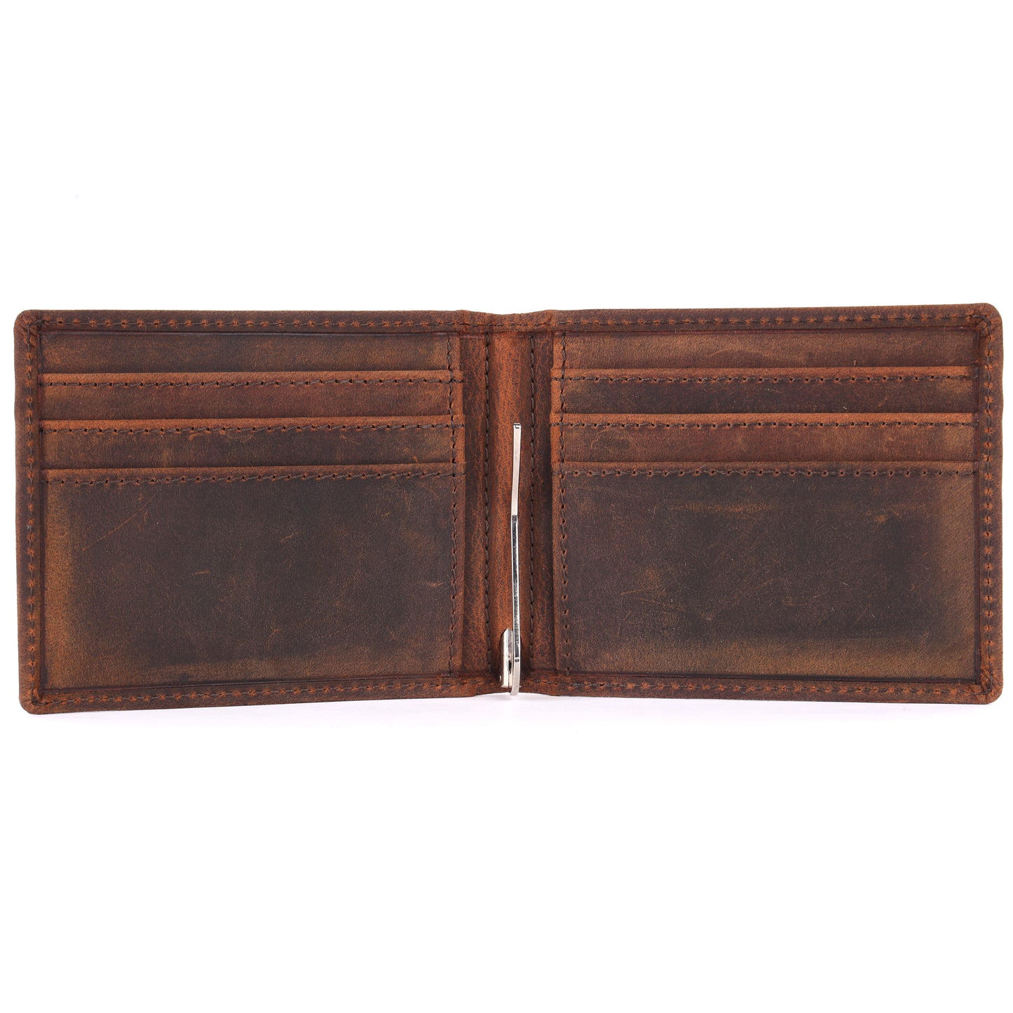 Bifold Money Clip Wallet - LEATHERICIAN
