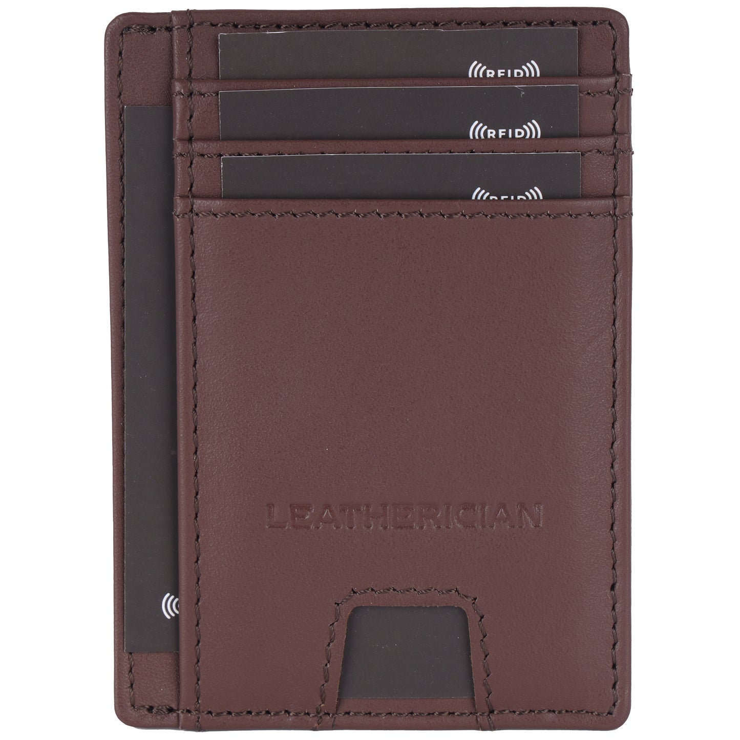 Minimalist Leather Cardholder Wallet - LEATHERICIAN