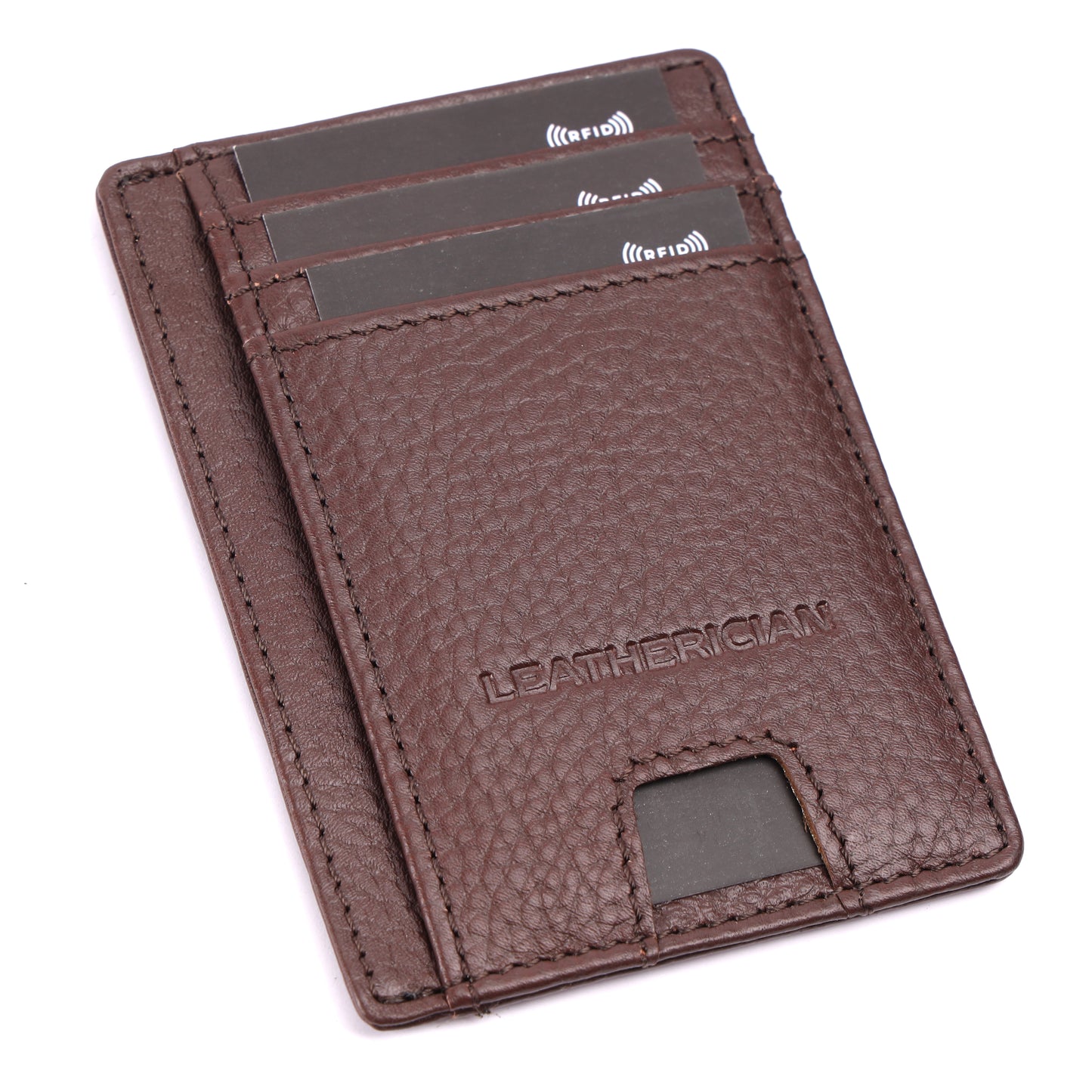Minimalist Leather Cardholder Wallet - LEATHERICIAN