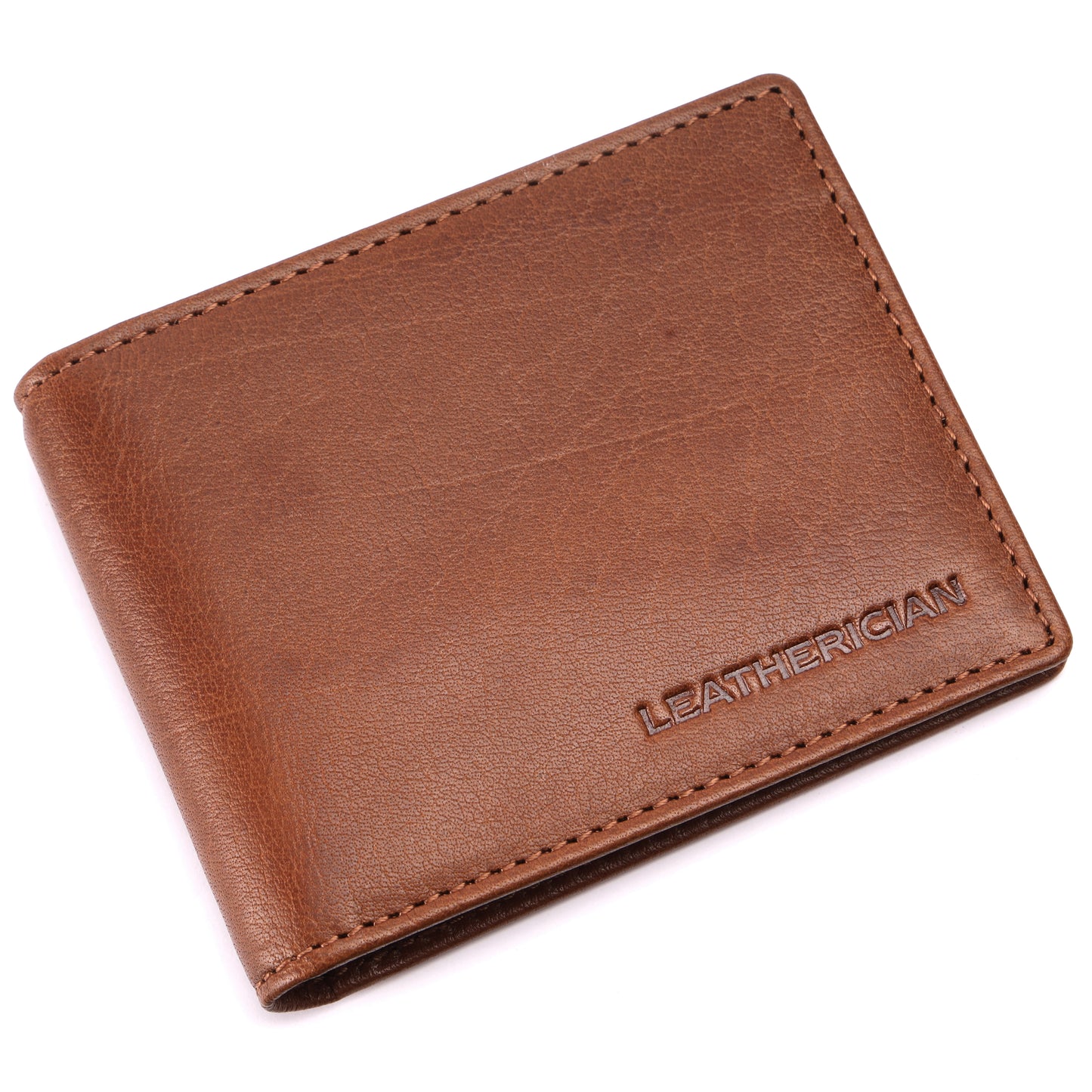 Bifold Money Clip Wallet - LEATHERICIAN