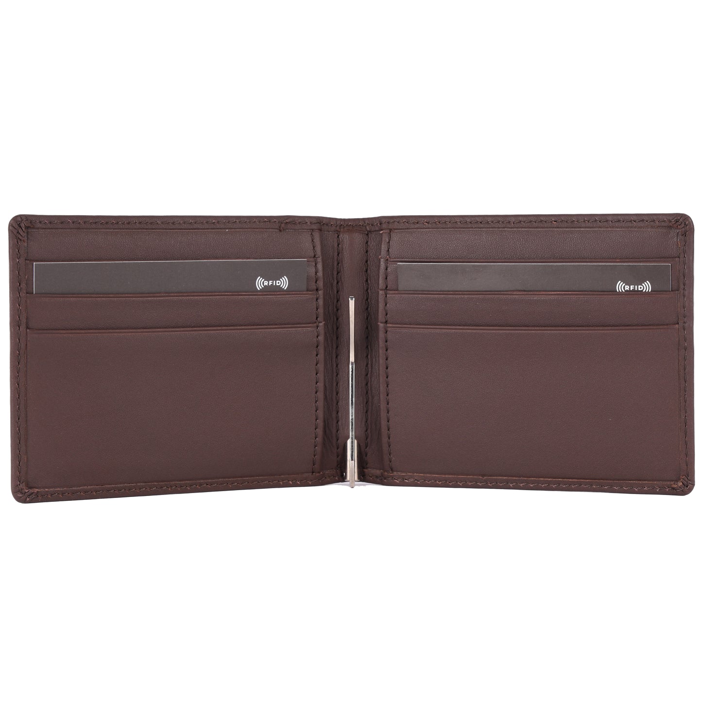 Bifold Money Clip Wallet - LEATHERICIAN
