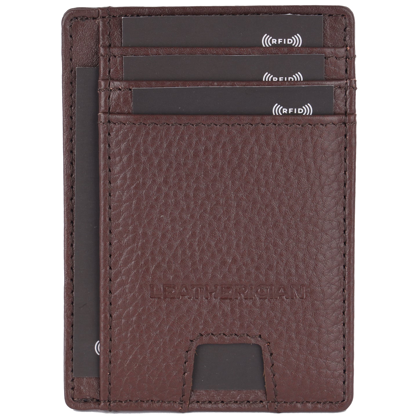 Minimalist Leather Cardholder Wallet - LEATHERICIAN
