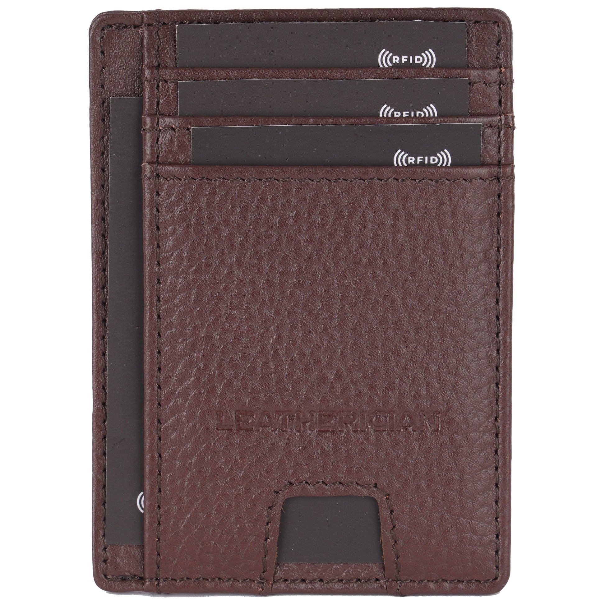 Minimalist Leather Cardholder Wallet - LEATHERICIAN