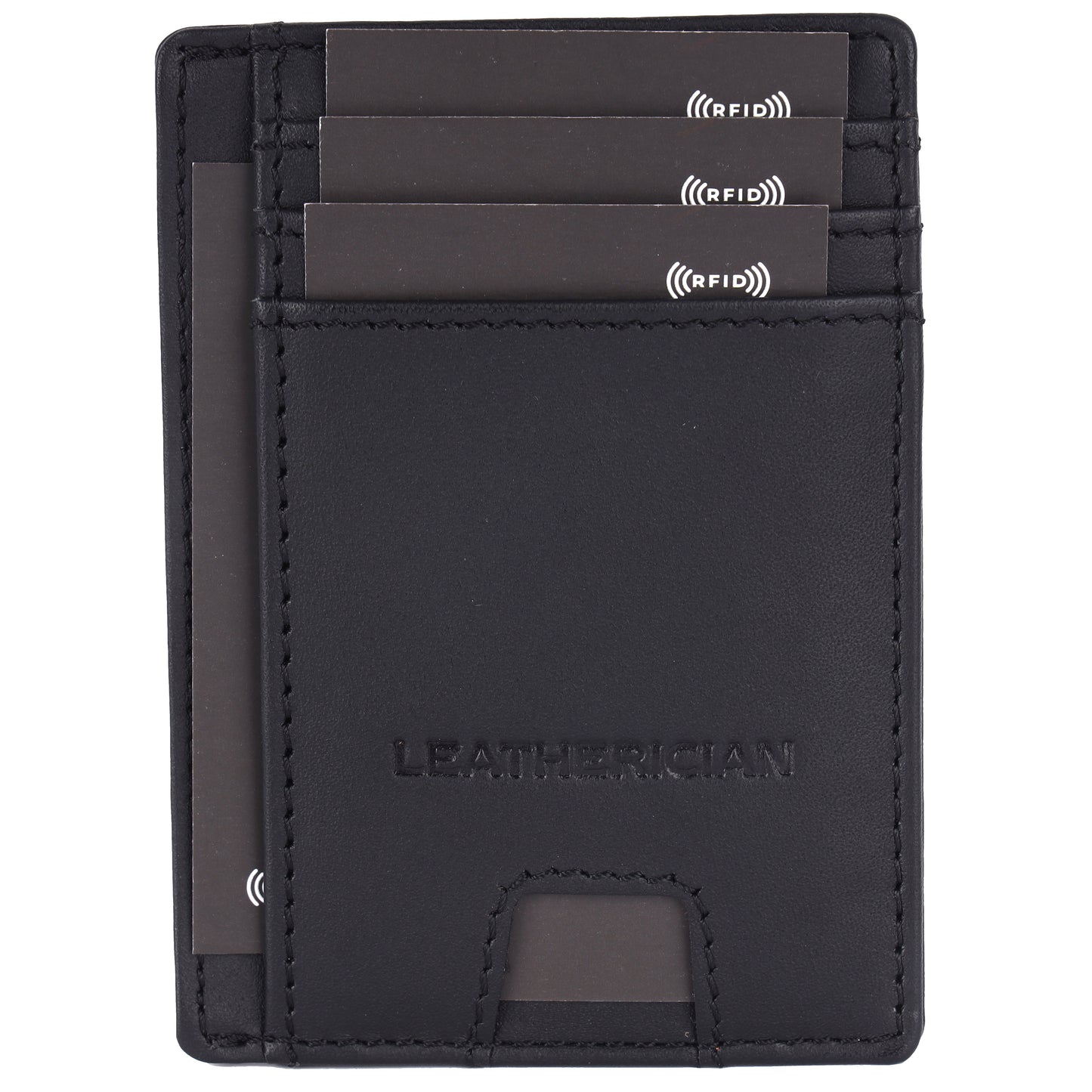 Minimalist Leather Cardholder Wallet - LEATHERICIAN
