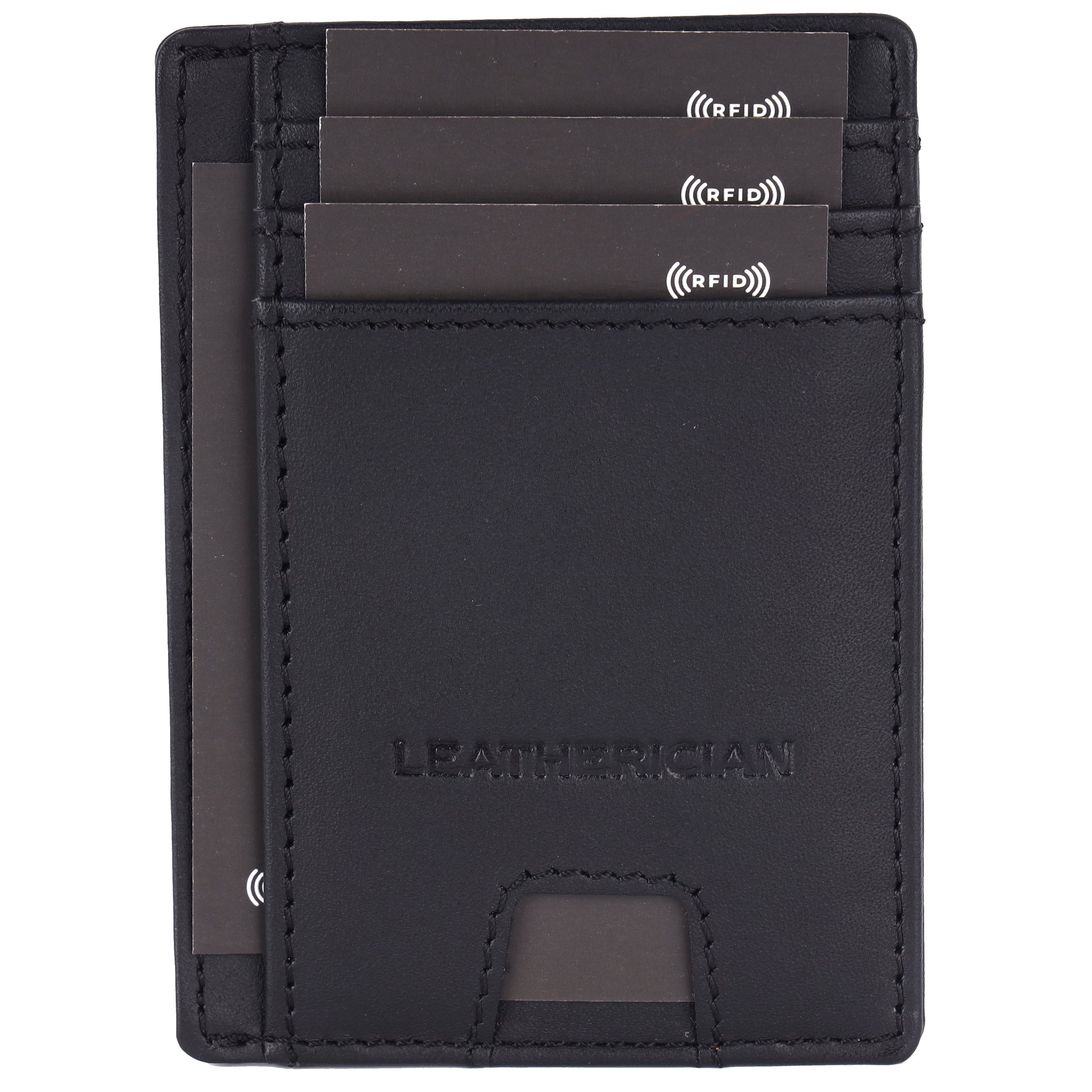 Minimalist Leather Cardholder Wallet - LEATHERICIAN