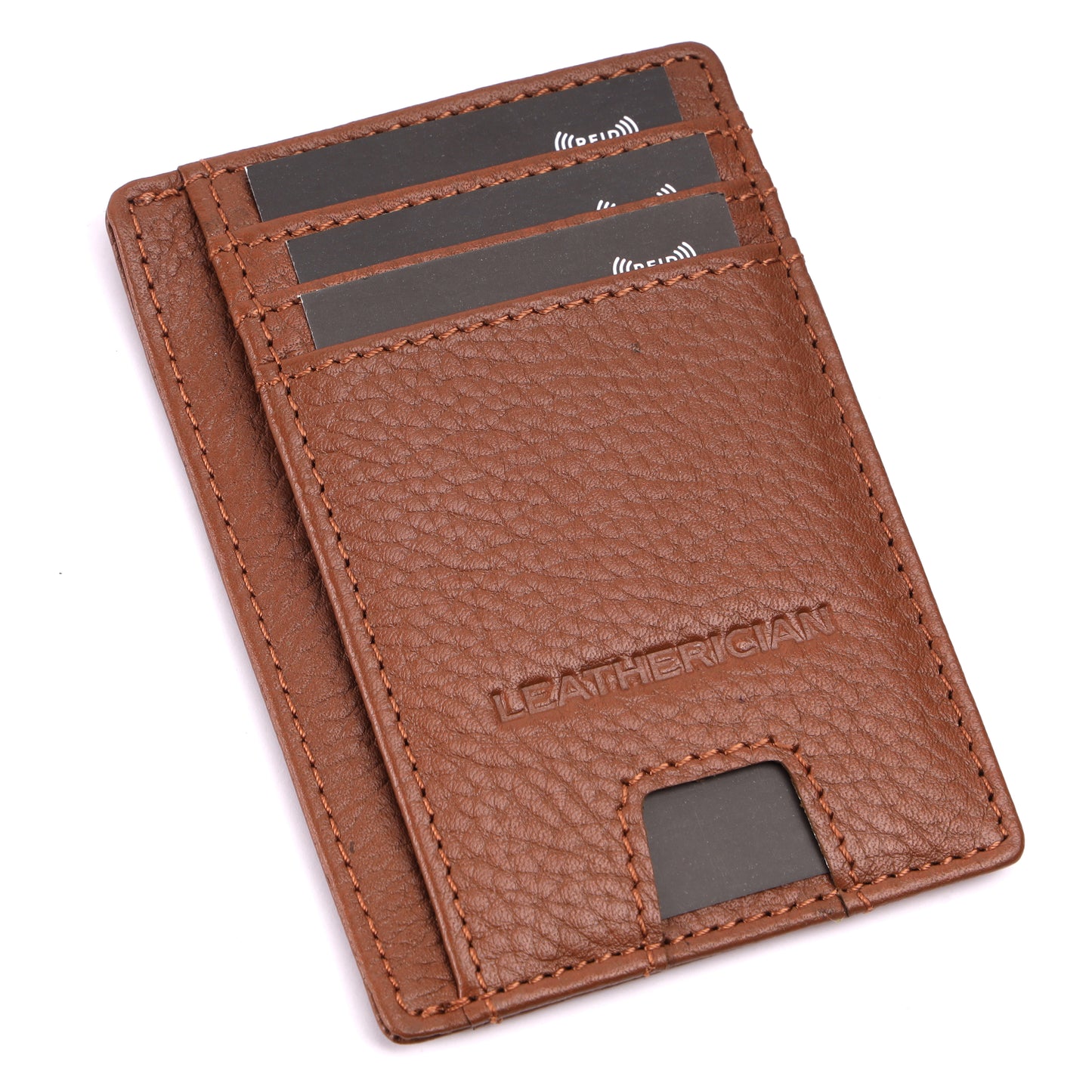 Minimalist Leather Cardholder Wallet - LEATHERICIAN