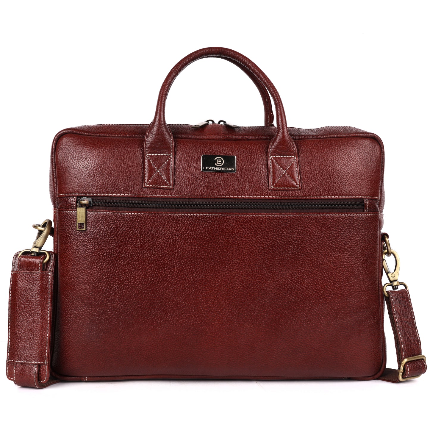Alferd Leather Laptop Bag - LEATHERICIAN