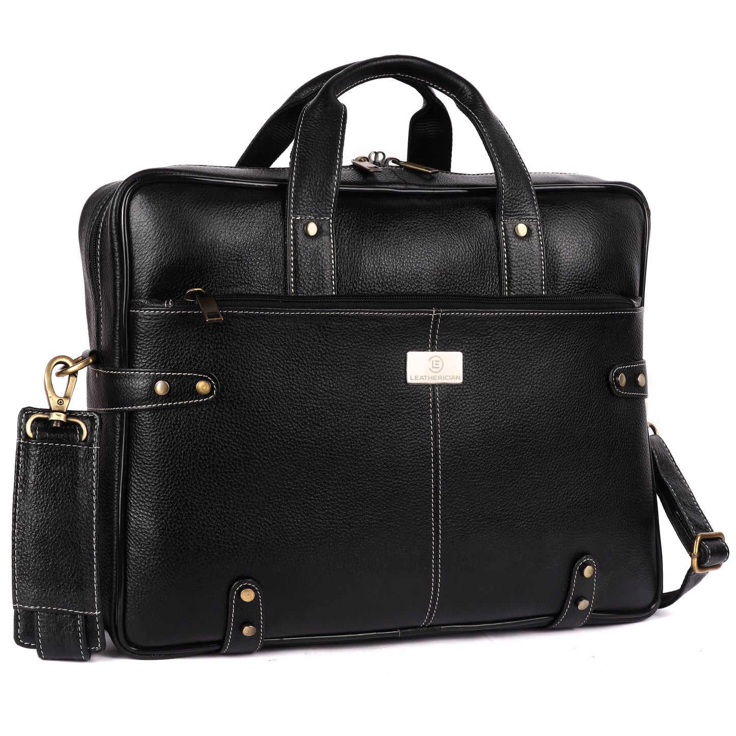 Walter Leather Laptop Bag - LEATHERICIAN