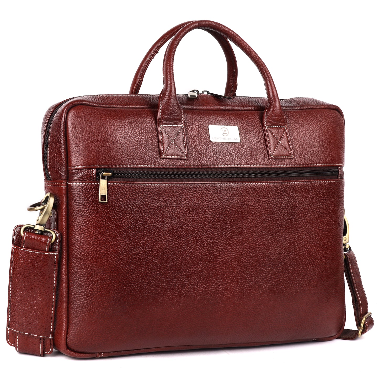 Alferd Leather Laptop Bag - LEATHERICIAN