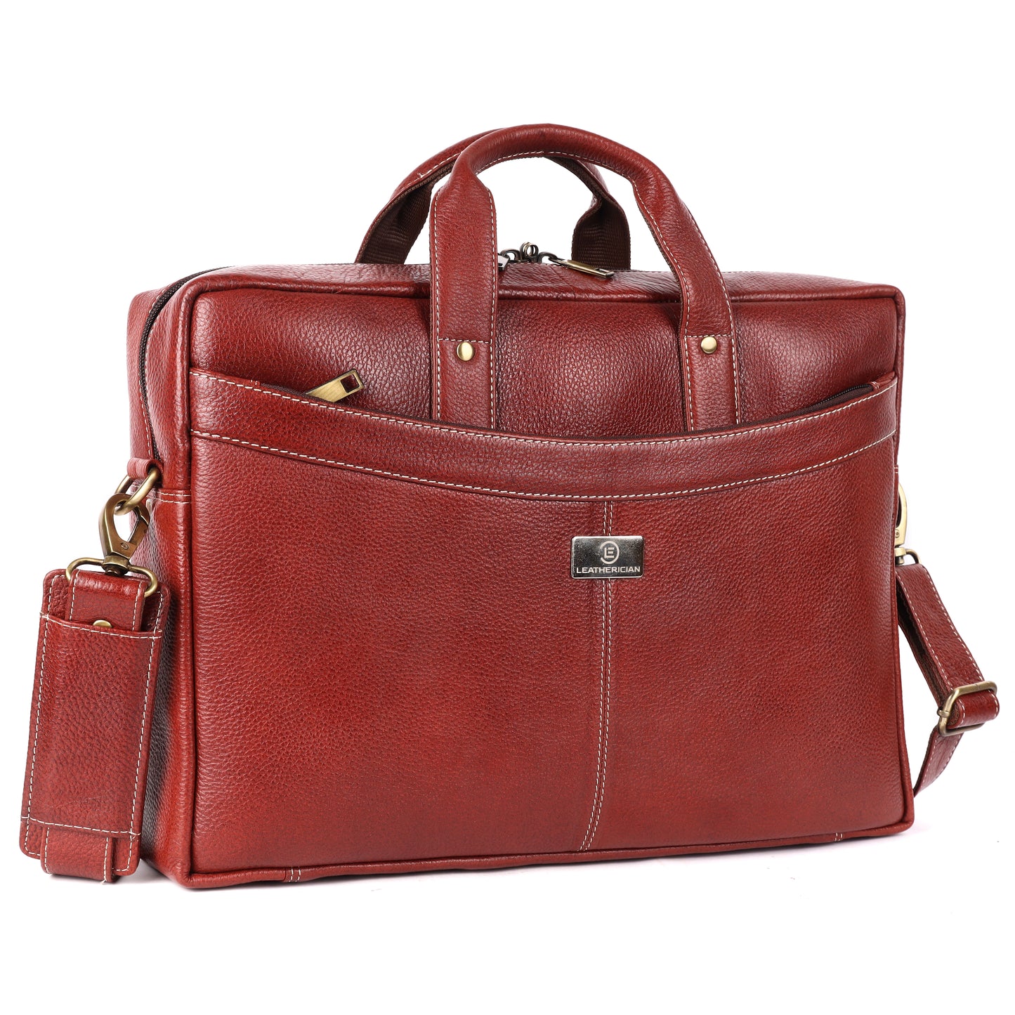 Victor Leather Laptop Bag - LEATHERICIAN
