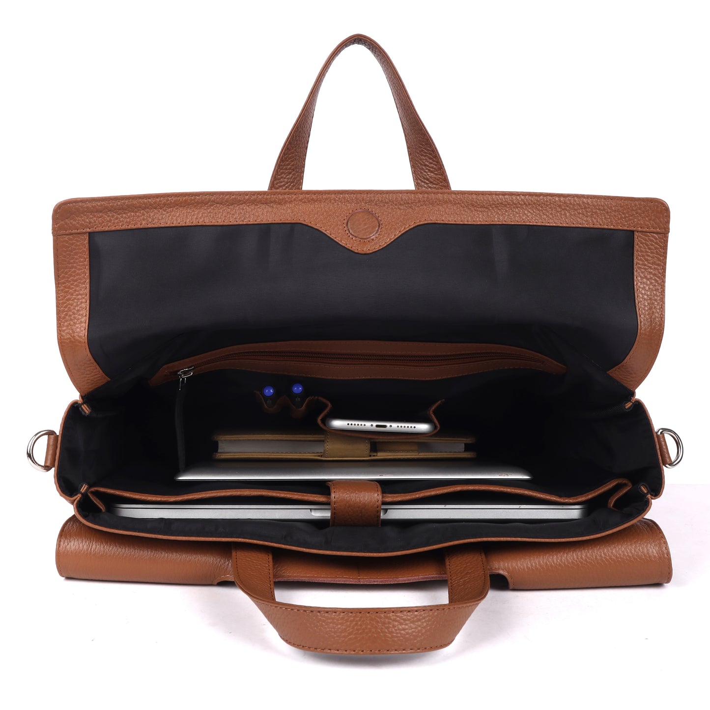 Siggnature Leather Laptop Bag - LEATHERICIAN