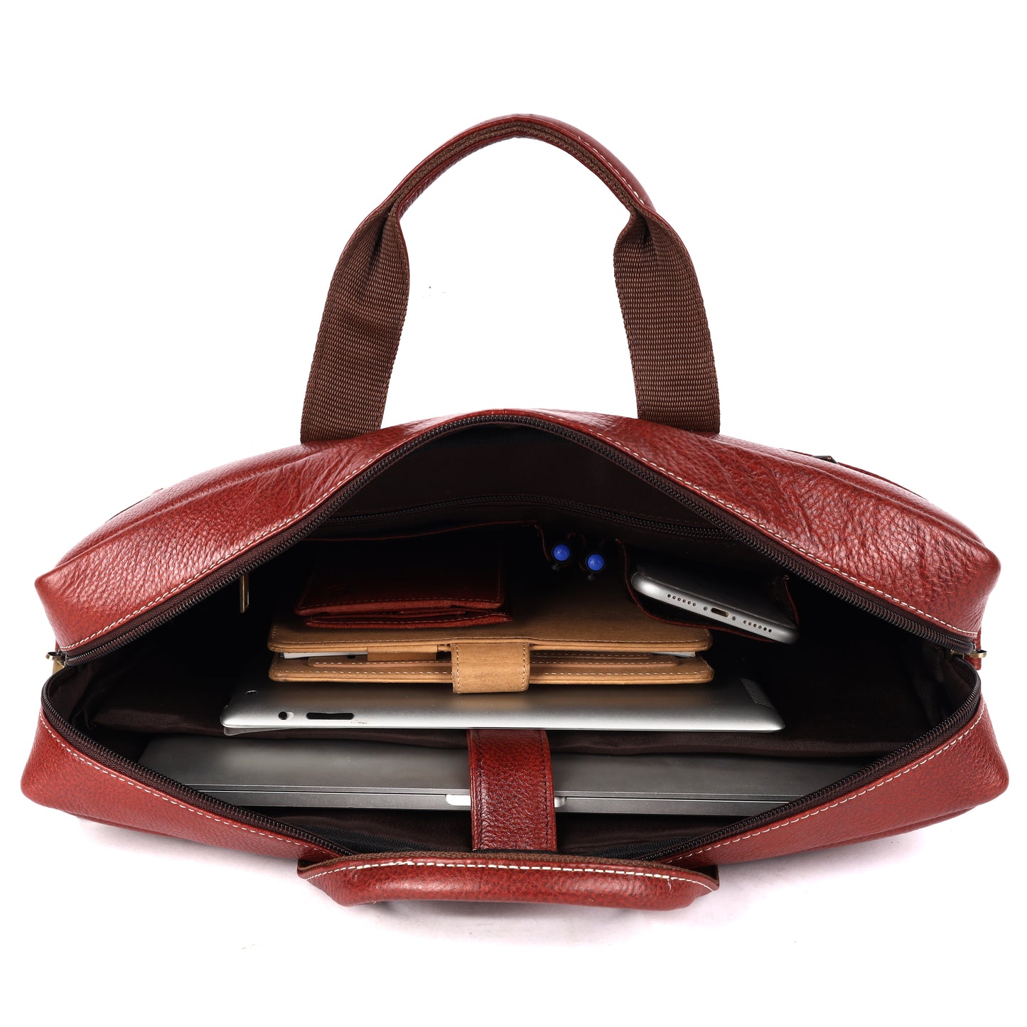 Victor Leather Laptop Bag - LEATHERICIAN