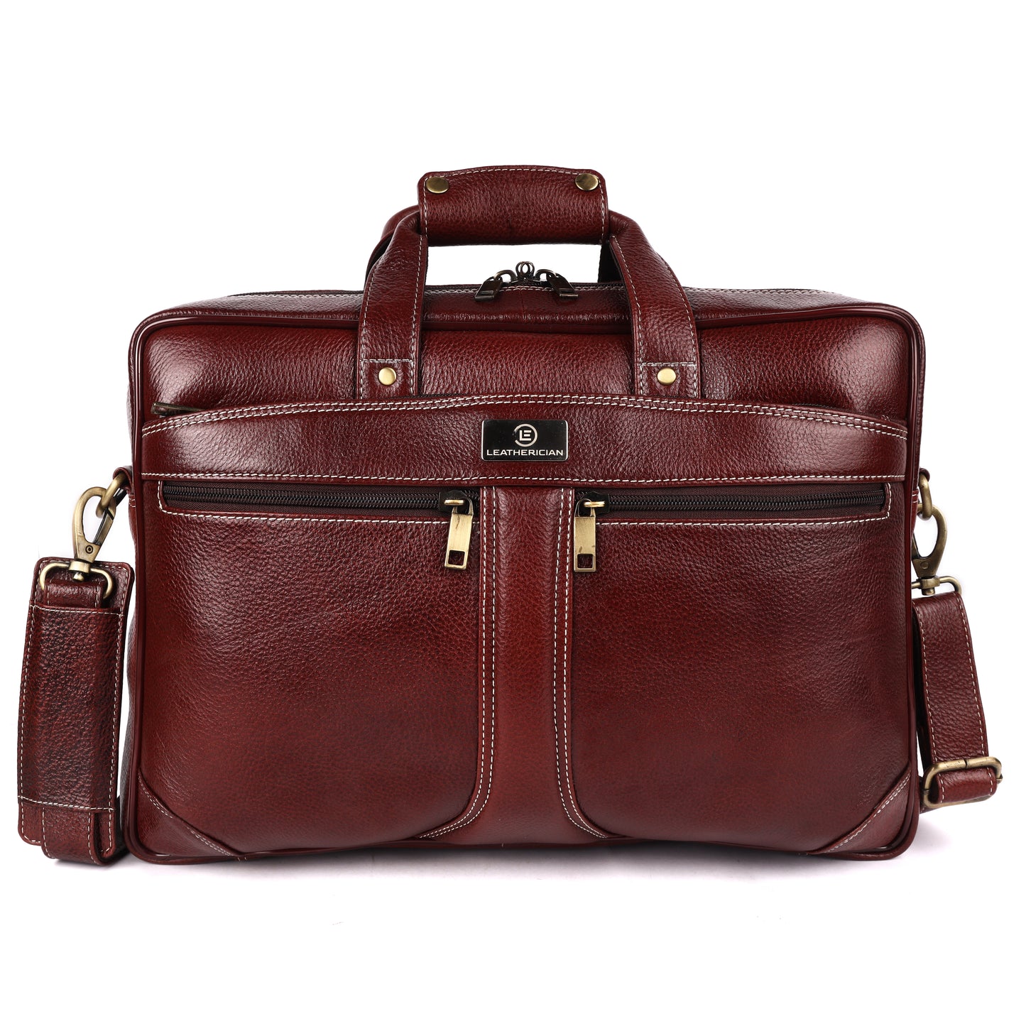 Edward Leather Laptop Bag - LEATHERICIAN