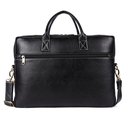 Alferd Leather Laptop Bag-Brown