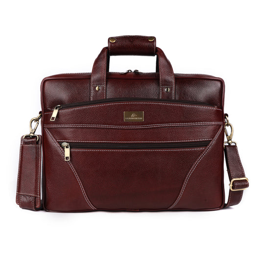 James Leather Laptop Bag