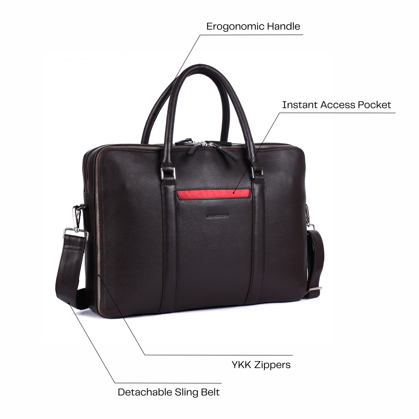 Steve Leather Briefcase