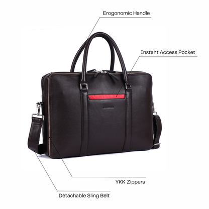 Steve Leather Briefcase