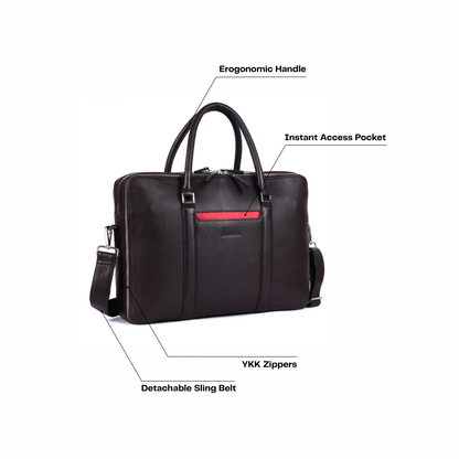 Steve Leather Briefcase