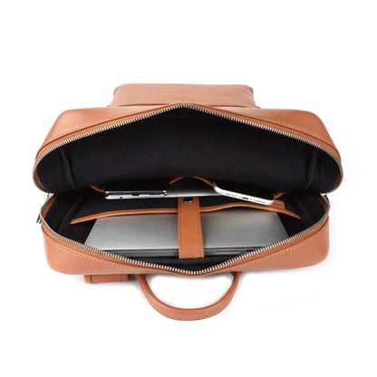 Slim Leather Backpack