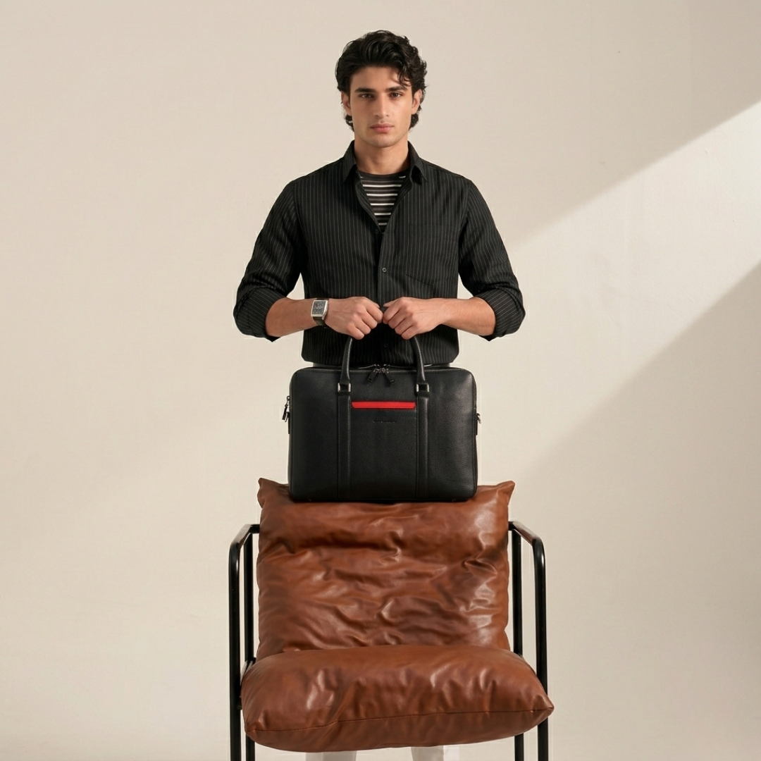 Steve Leather Briefcase