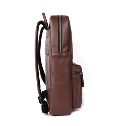Slim Leather Backpack