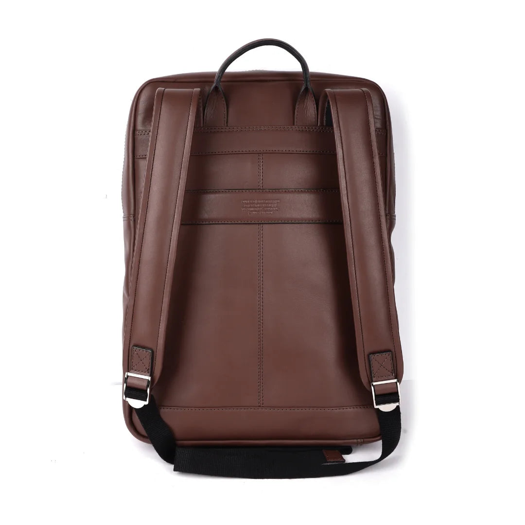 Slim Leather Backpack