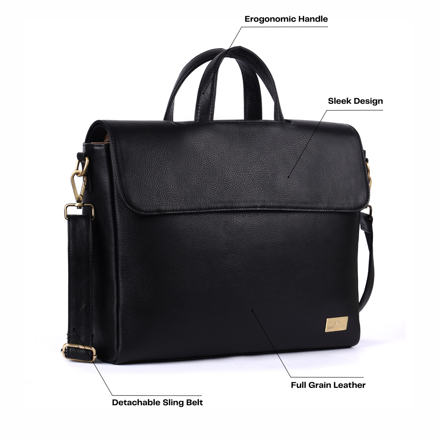 Siggnature Leather Laptop Bag