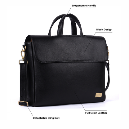 Siggnature Leather Laptop Bag