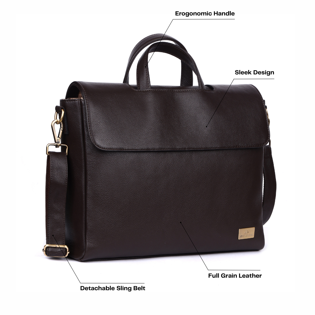 Siggnature Leather Laptop Bag