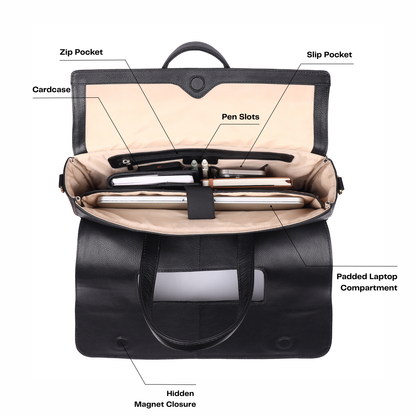 Siggnature Leather Laptop Bag
