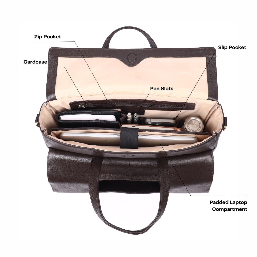 Siggnature Leather Laptop Bag