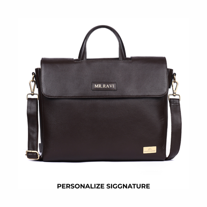 Siggnature Leather Laptop Bag