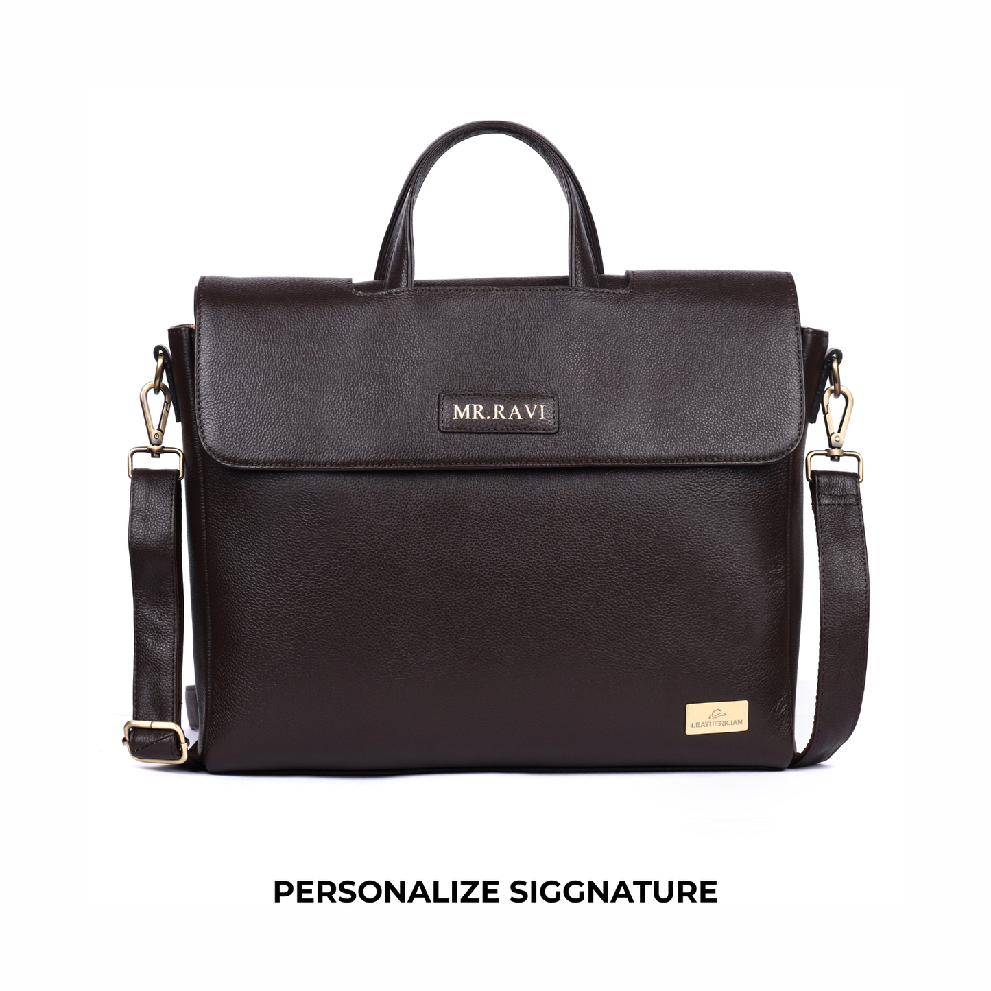 Siggnature Leather Laptop Bag