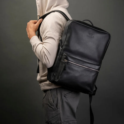 Slim Leather Backpack