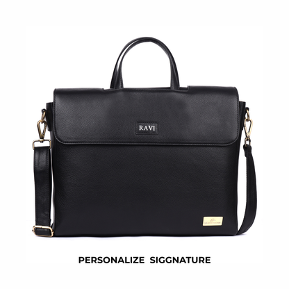 Siggnature Leather Laptop Bag