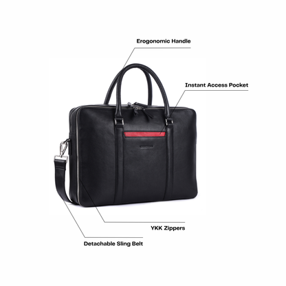Steve Leather Briefcase