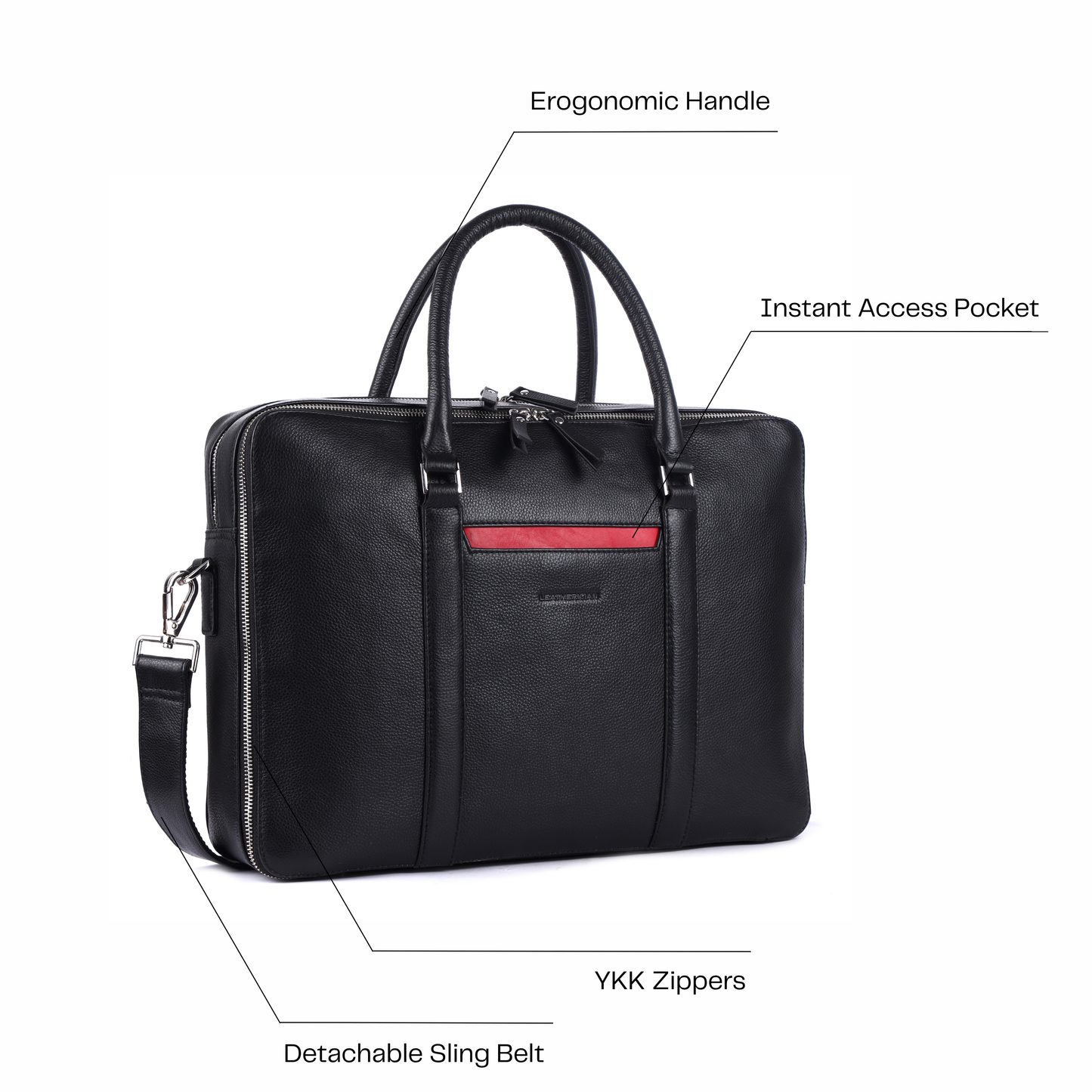 Steve Leather Briefcase