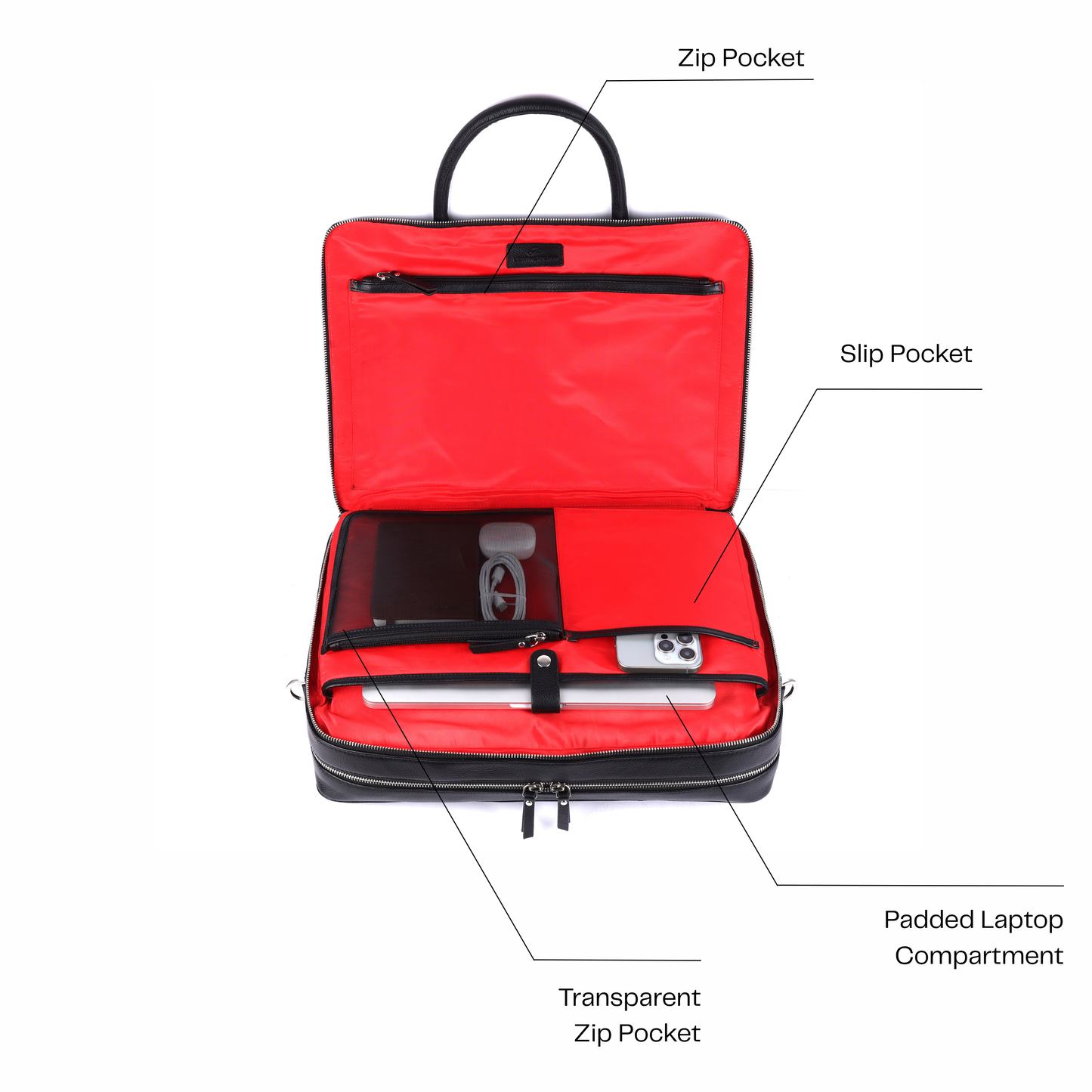 Steve Leather Briefcase