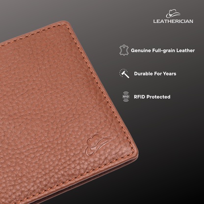 Billfold Sleek Leather Wallet