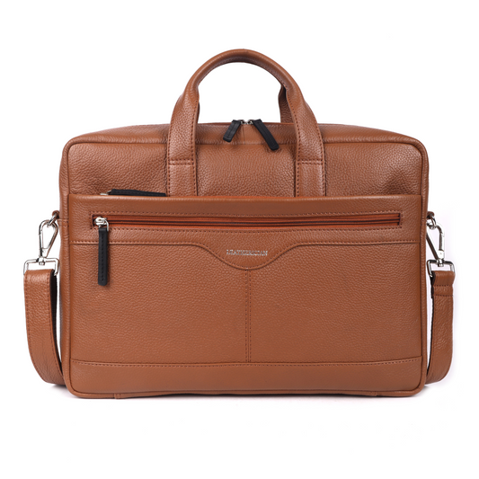 William Leather Laptop Bag