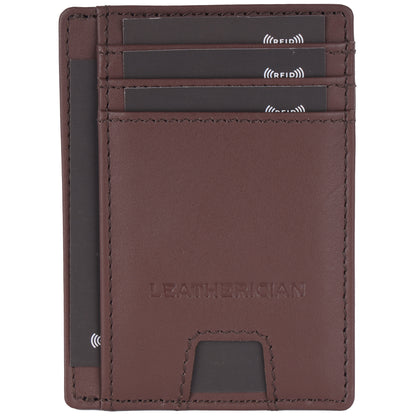 Minimalist Leather Cardholder Wallet - LEATHERICIAN