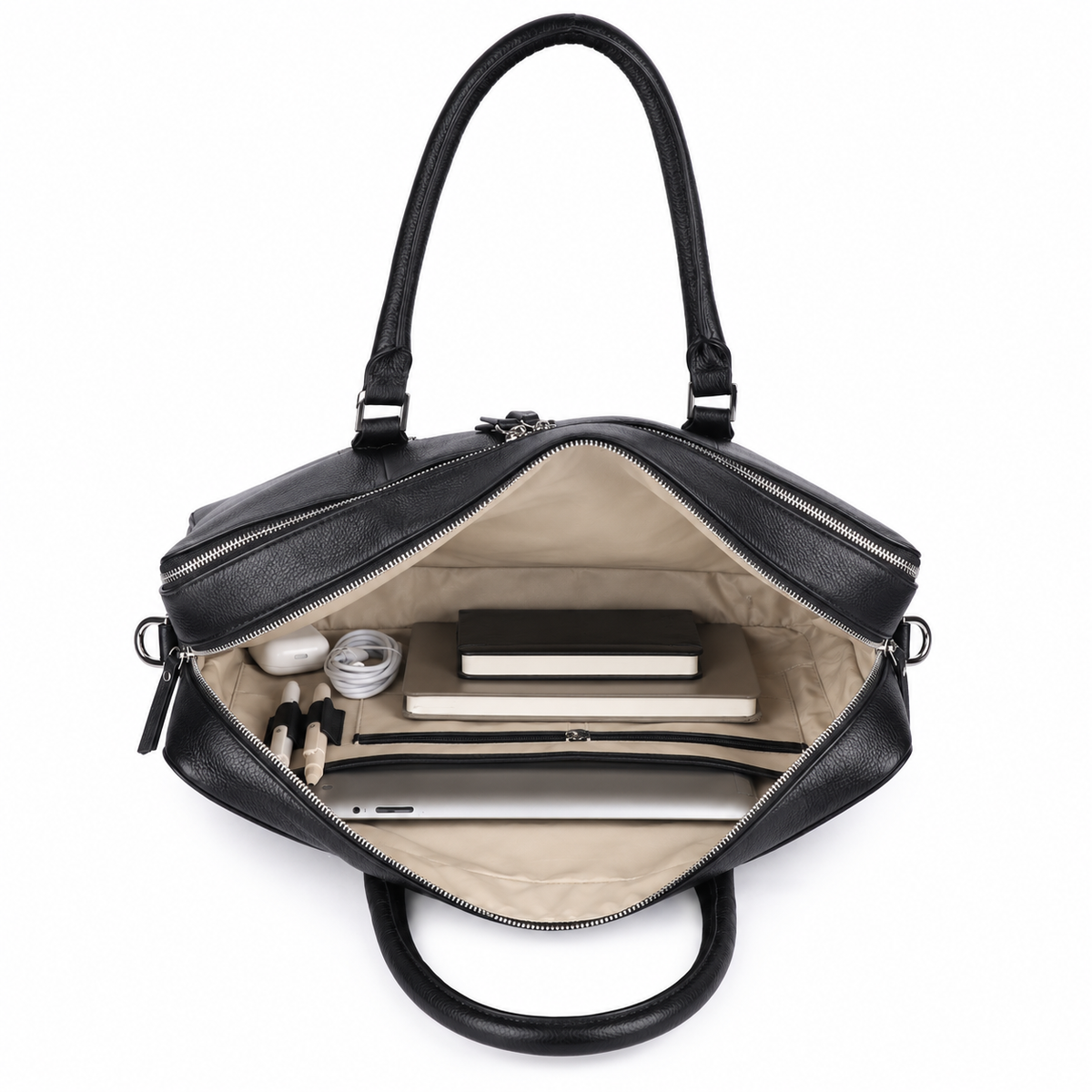 Steve Leather Briefcase - 14 inch